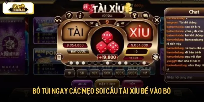 Bỏ túi ngay các mẹo soi cầu tài xỉu để vào bờ